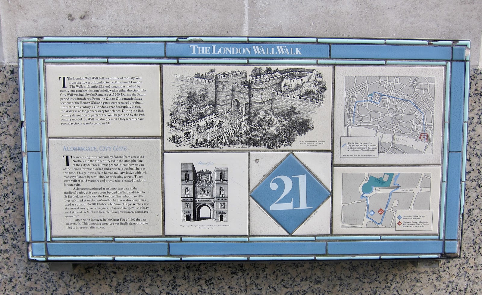 London Roman Wall Walk — Place photograph