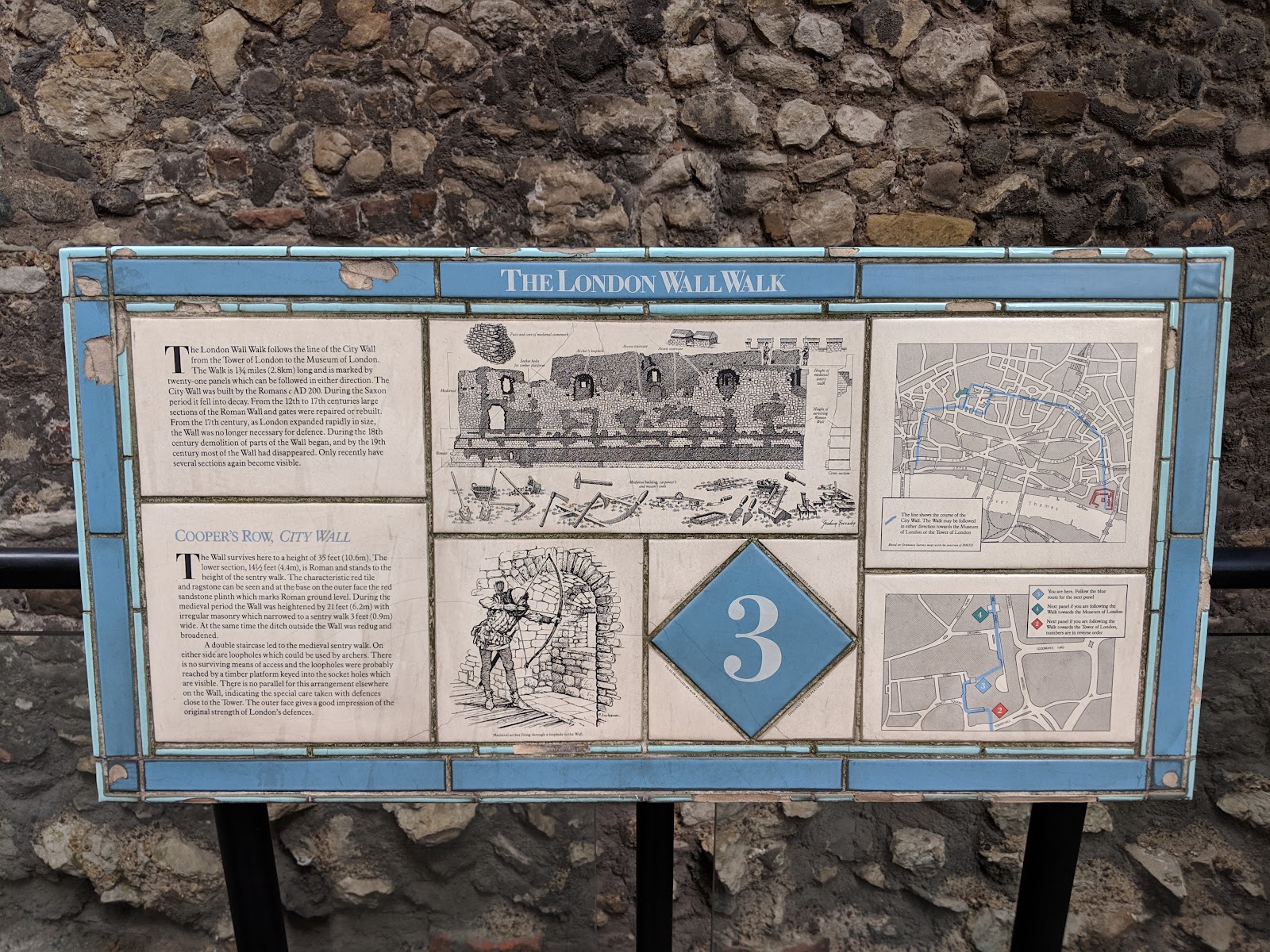 London Wall Walk — Tower Hill section — Place photograph