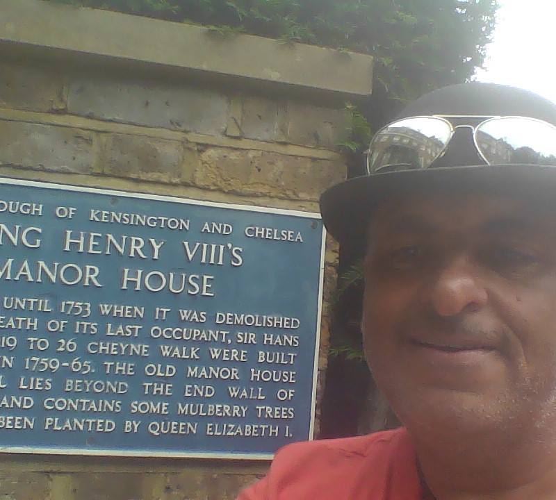 Henry VIII’s Chelsea Manor House Plaque — Place photograph