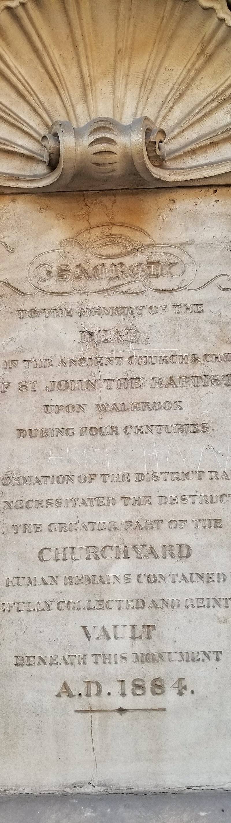 St John the Baptist upon Walbrook Churchyard — Place photograph